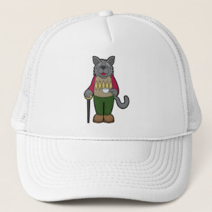 Casquette Chien avec la coupe du café