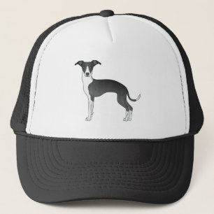 Casquette Chien Caricature Italien Noir Et Blanc