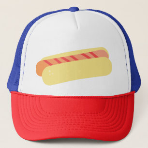 Casquette Chien chaud minimaliste isométrique avec des rayur