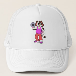 Casquette Chien de Bodybuilding avec Dumbbell