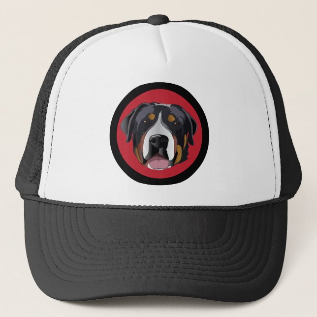 CASQUETTE CHIEN DE MONTAGNE SUISSE (Devant)
