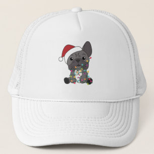 Casquette Chien de Noël Animaux d'hiver de neige