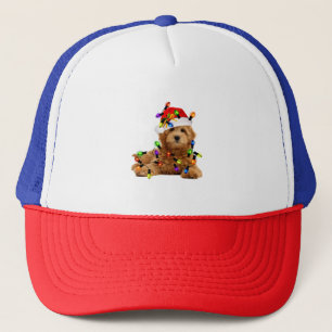 Casquette Chien de Père Noël Goldendoodle