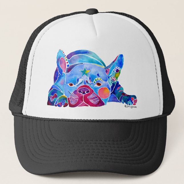 Casquette Chien de Taureau de Français dans les bleus (Devant)