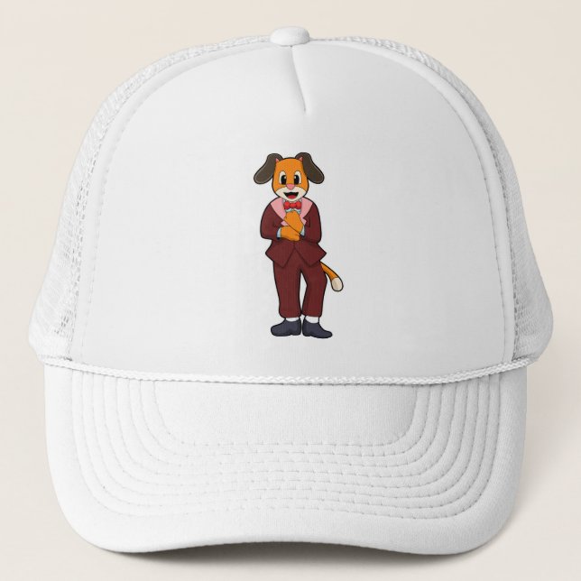 Casquette Chien en forme de chambre avec costume (Devant)