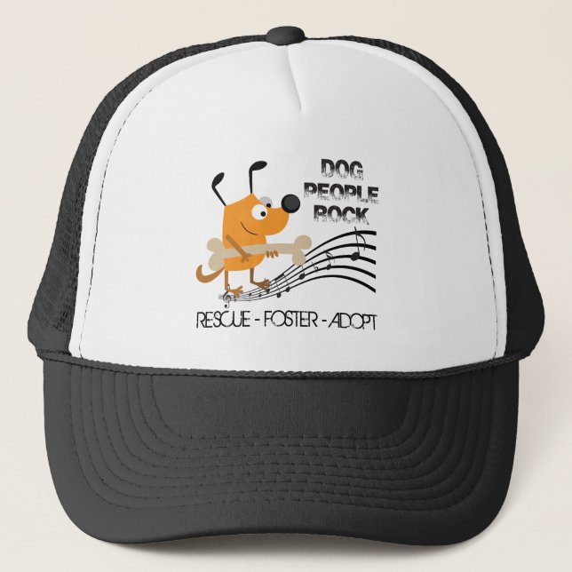 Casquette Chien gens Rock Trucker Chapeau (Devant)