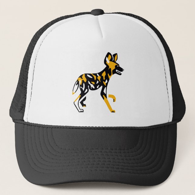 Casquette Chien sauvage africain - Chien de chasse du Cap -  (Devant)