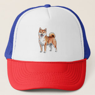 Casquette Chien Shiba Inu - mignon et heureux