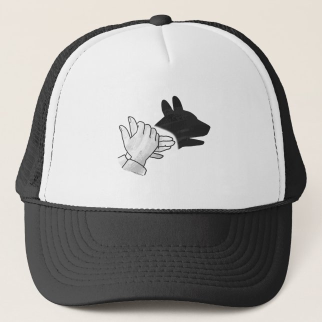Casquette Chien Silhouette main (Devant)