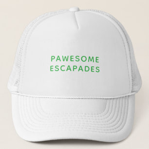 Casquette Chien Walker & Animal Sitter Texte vert