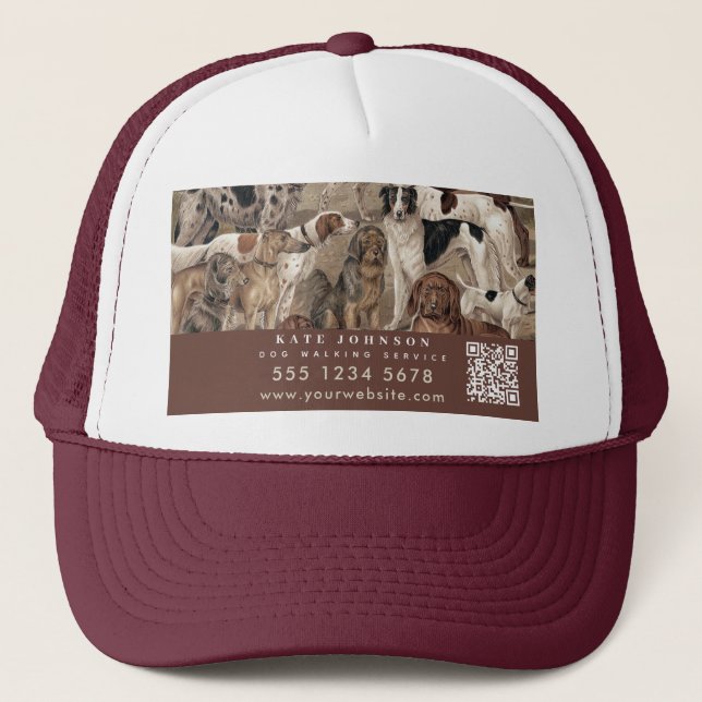 Casquette Chien Walker Animaux assis Soin animal professionn (Devant)