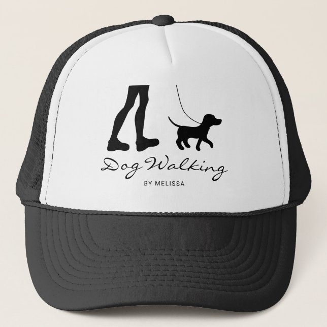 Casquette Chien Walker Femme & Chien - Silhouette noire et t (Devant)