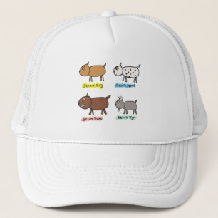Casquette Chiens à bâtons amusants
