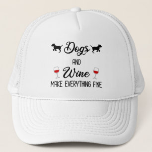 Casquette Chiens Et Vins Rendent Tout Beau