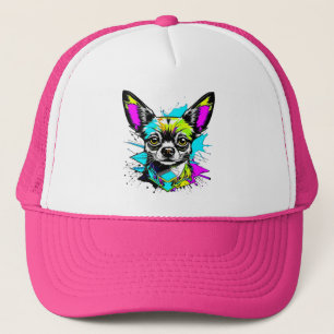 Casquette Chihuahua Cyberpunk style Art Amoureux des chiens