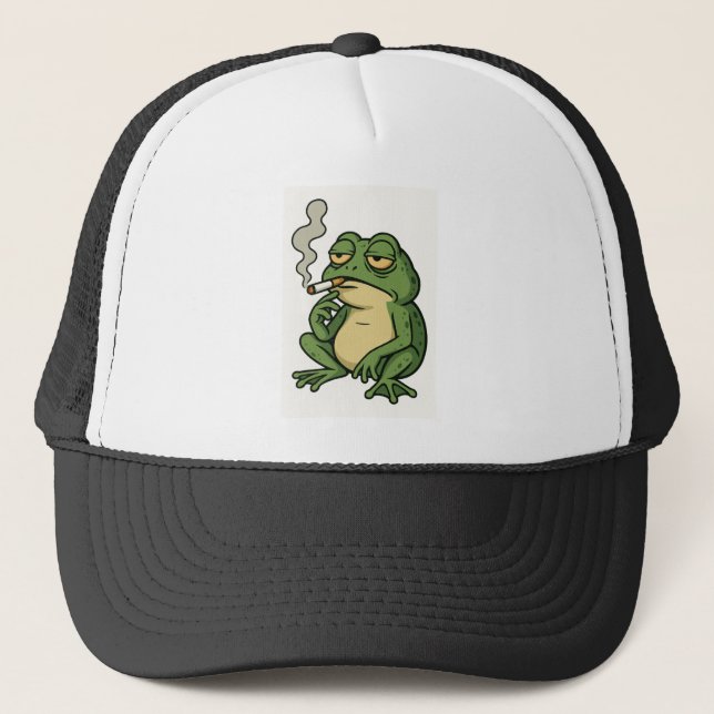 Casquette Chill Smoking Frog  (Devant)