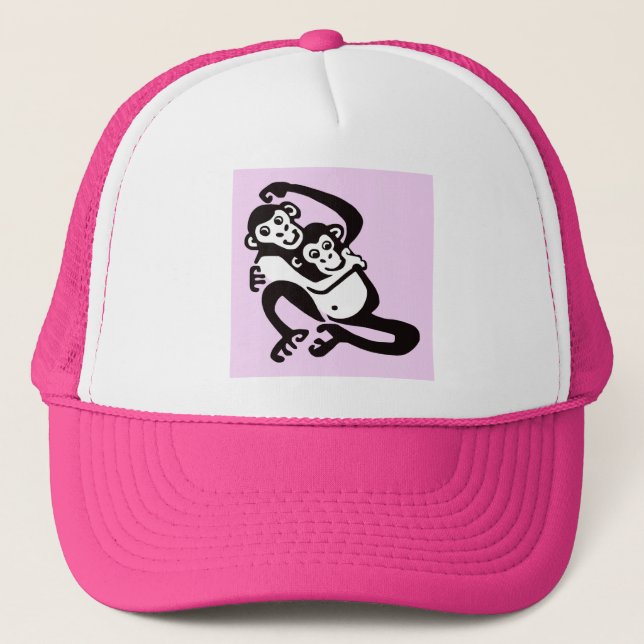 Casquette Chimpanzé cool - BONOBO - Amoureux des animaux - P (Devant)
