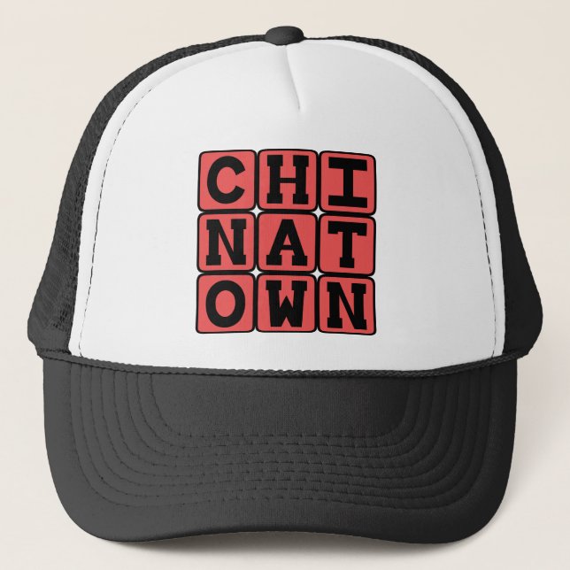 Casquette Chinatown, quartier de San Francisco (Devant)