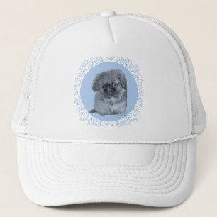 Casquette Chiots Pékinois Bleu