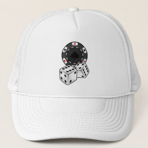 Casquette Chip & Dice pour Poker
