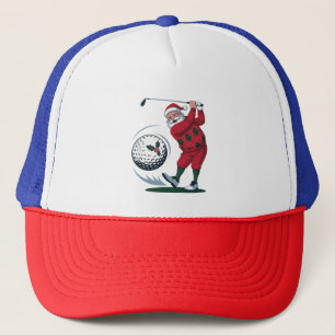 Casquette Chirstmas Imaginaire Golf Jouer Père Noël
