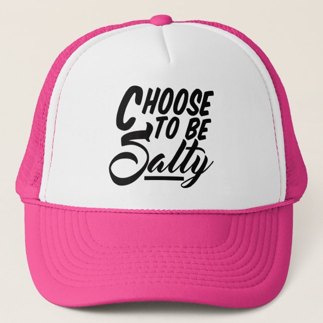 Casquette Choisir d'être un mème drôle et salé (Devant)