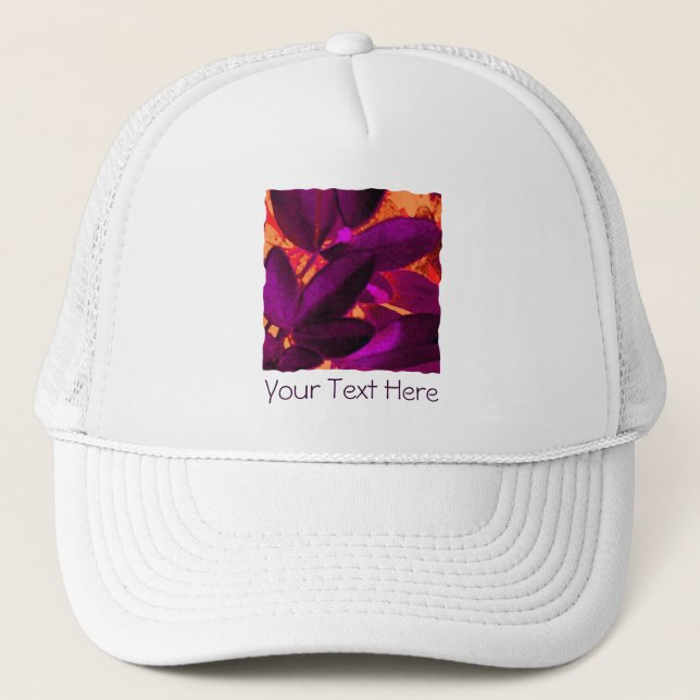 Casquette Choisya Automne 3 "Votre texte" chapeau de camionn (Devant)