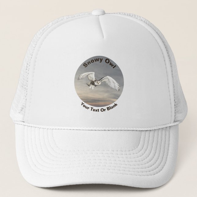 Casquette Chouette des neiges (Devant)