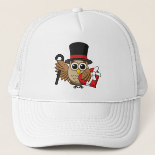 Casquette Chouette sophistiquée avec boîte de chocolat cardi