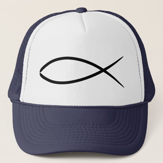 Casquette chrétien de poissons (Devant)