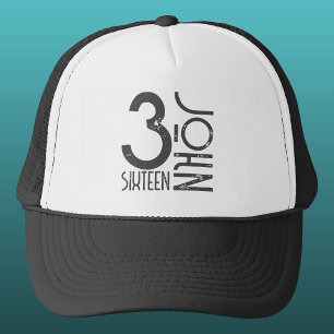 Casquette Christian Jean 3:16 Verse de la Bible en colère