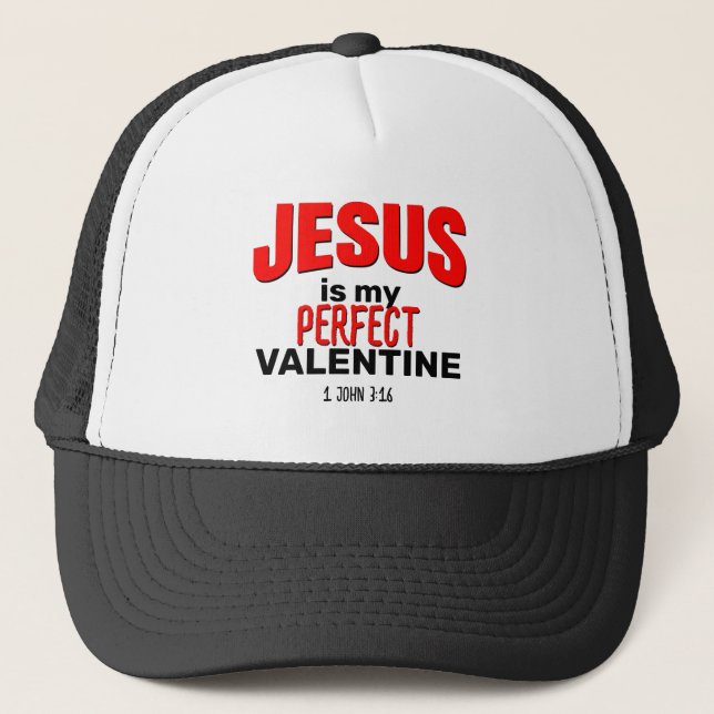 Casquette Christian JÉSUS EST MA VALENTINE PARFAITE (Devant)