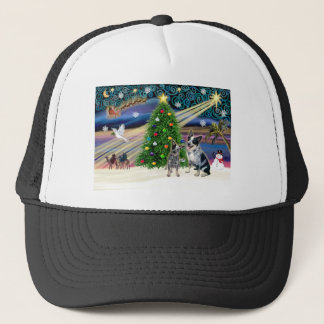 Casquette Christmas Magic Australian Cattle Dogs (deux)