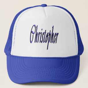 Casquette Christopher bleu, Nom, Logo,