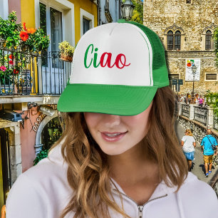 Casquette Ciao - salutation manuscrite en italien