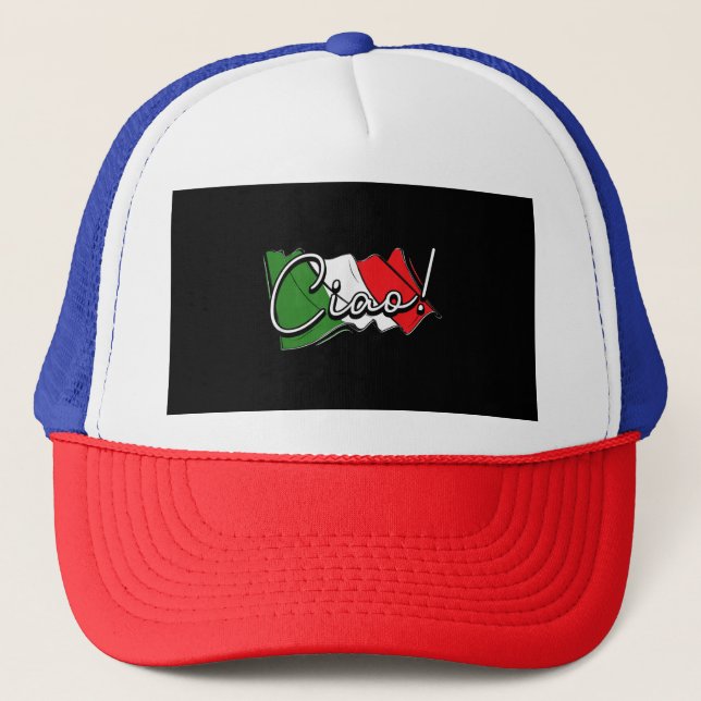 Casquette Ciao ! - Scooter Venise italien et européen et La (Devant)