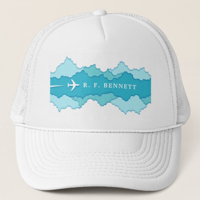 Casquette Ciels conviviaux | Nom personnalisé (Devant)
