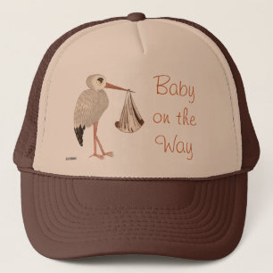 Casquette Cigogne classique 2 (neutres) (baby shower)
