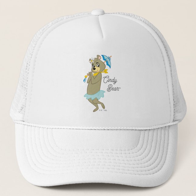 Casquette Cindy Bear tenant le parasol (Devant)