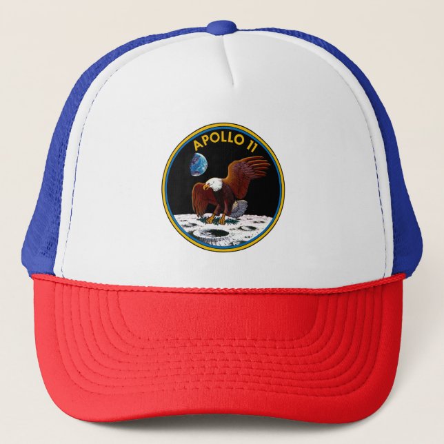 Casquette cinquantième Alunissage d'anniversaire, insignes (Devant)