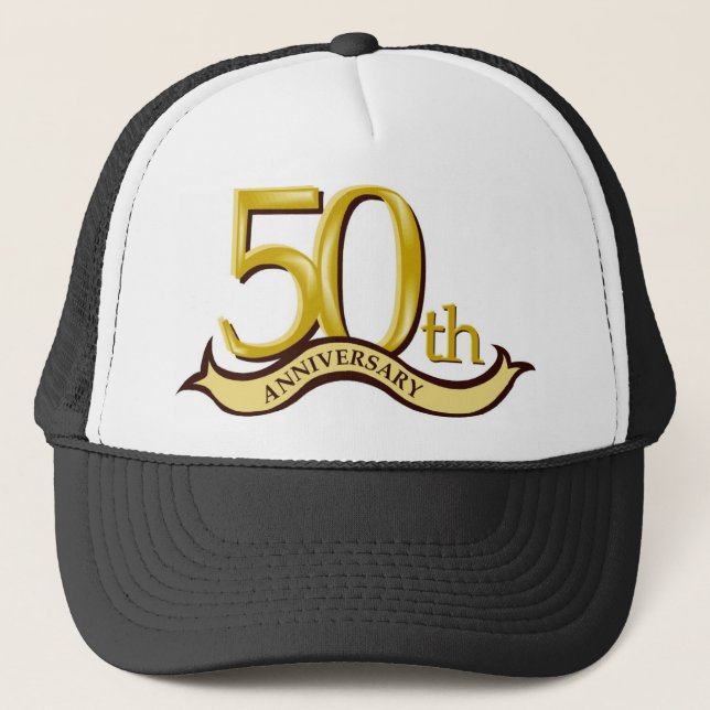 Casquette Cinquantième cadeau personnalisé d'anniversaire (Devant)
