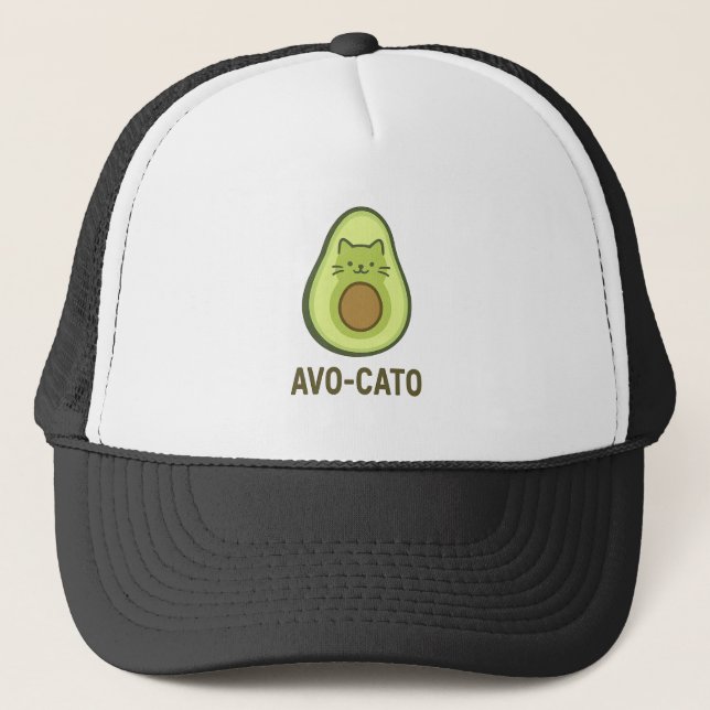 Casquette Citation amusante disant Avo Cato Humour Cat Avoca (Devant)