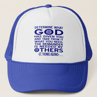 Casquette Citation d'Aquinas Regardez ce que Dieu vous a don