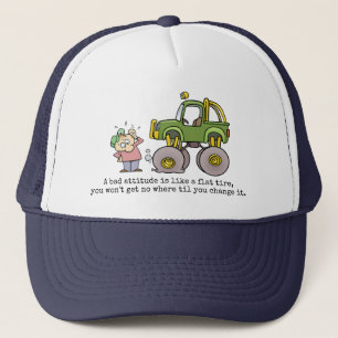 Casquette Citation D'Attitude Mauvaise Avec Drôle Carton En 