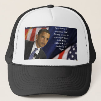 Casquette Citation de Barack Obama sur l'histoire