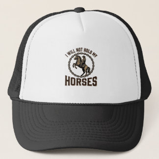 Casquette Citation de cheval drôle Design vintage de conduit