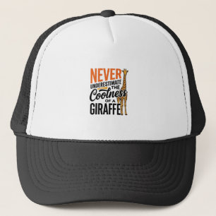 Casquette Citation de girafe drôle design vintage vecteur T-
