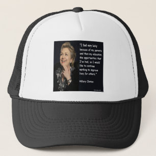 Casquette Citation de Hillary Clinton "Mes parents et mon éd
