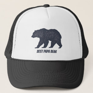 Casquette Citation de l'ours meilleur Papa avec silhouette d