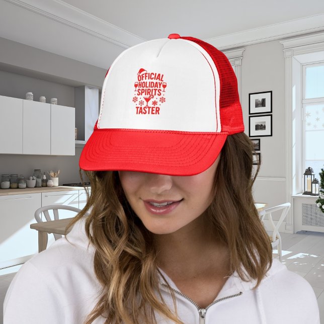 Casquette Citation de Noël humoristique fête spiritueux roug (Créateur téléchargé)